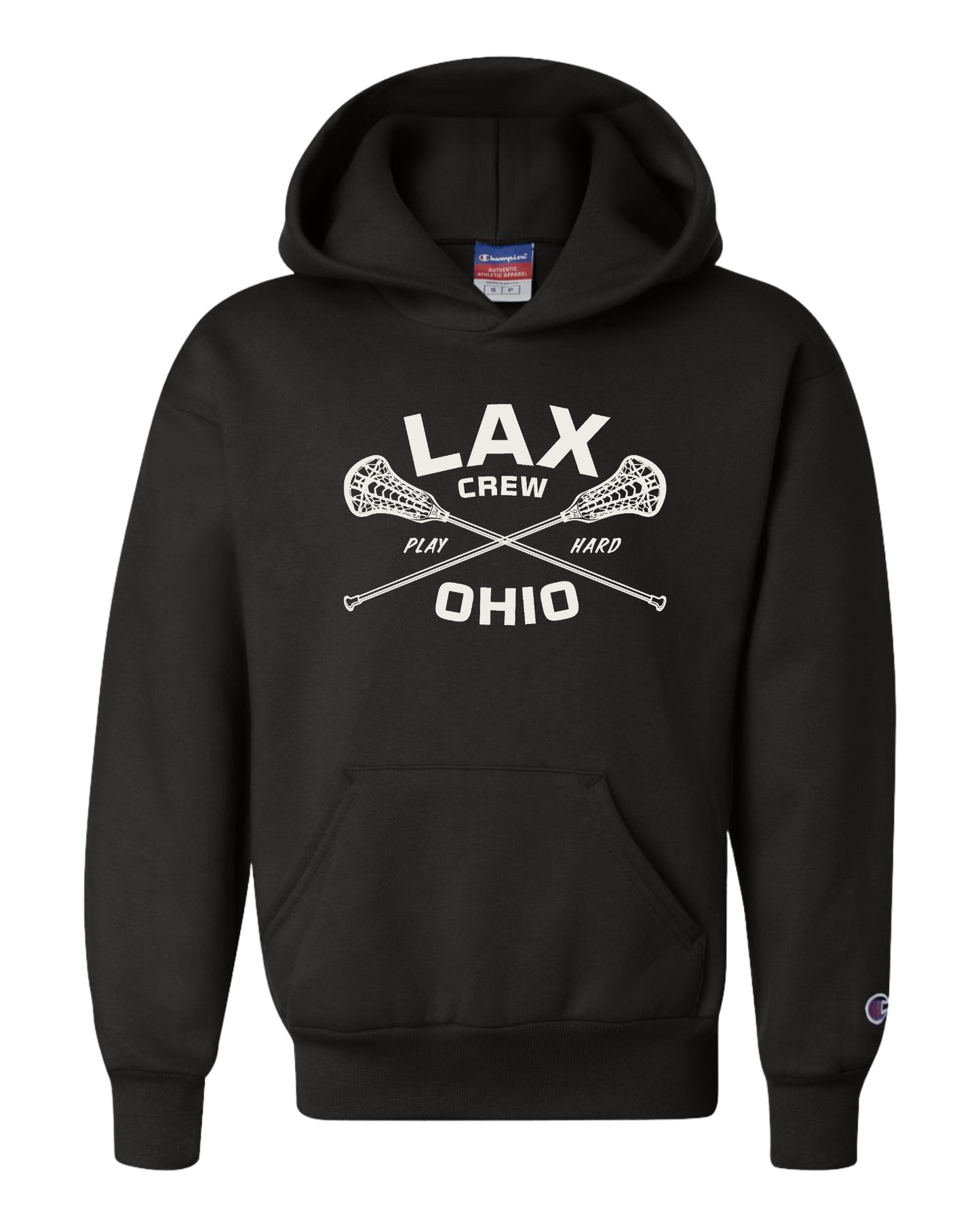 "LAX Crew Ohio" Champion® Youth Hoodie
