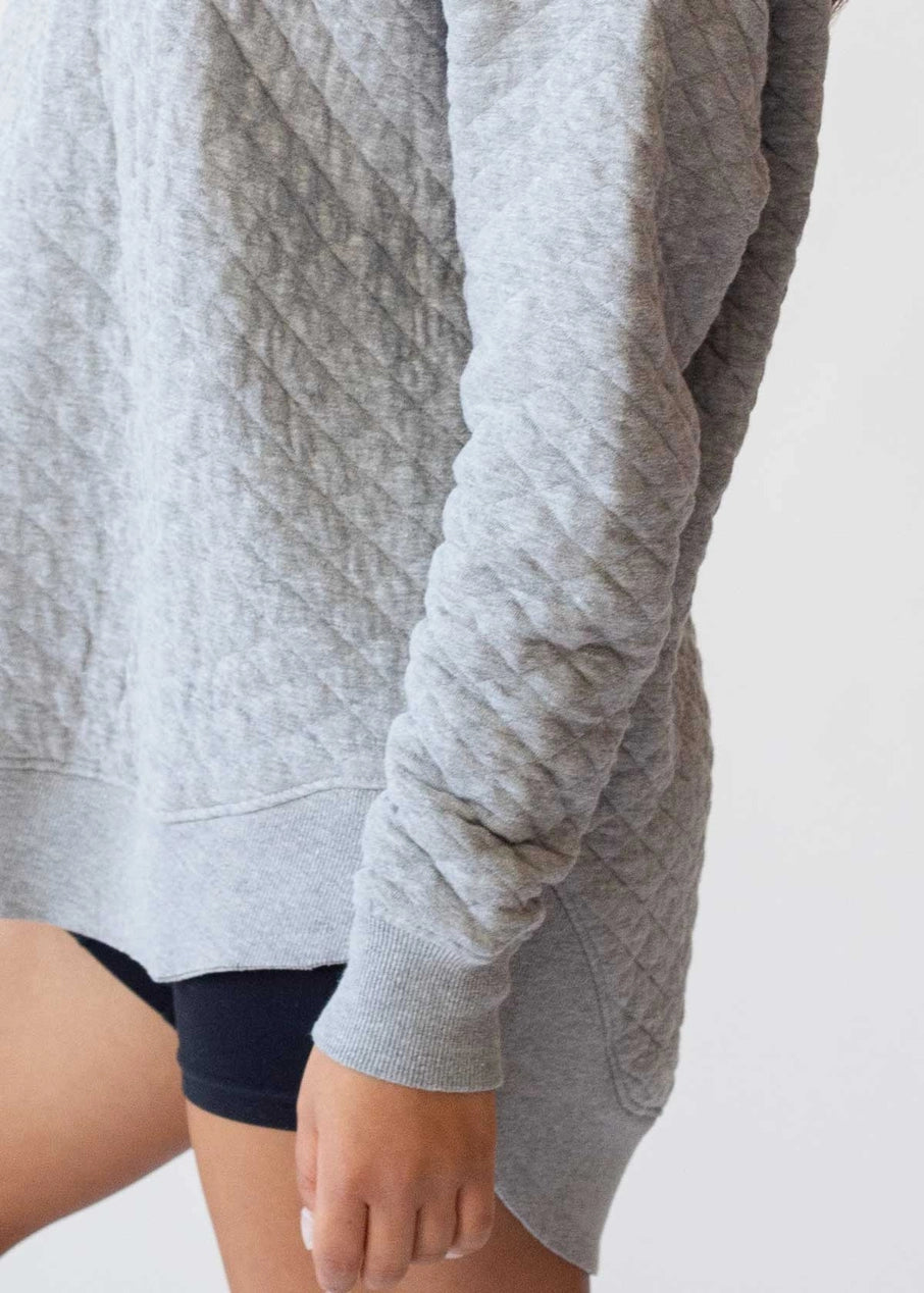 "New Albany” Embroidered Women’s Quilted Fleece Pullover