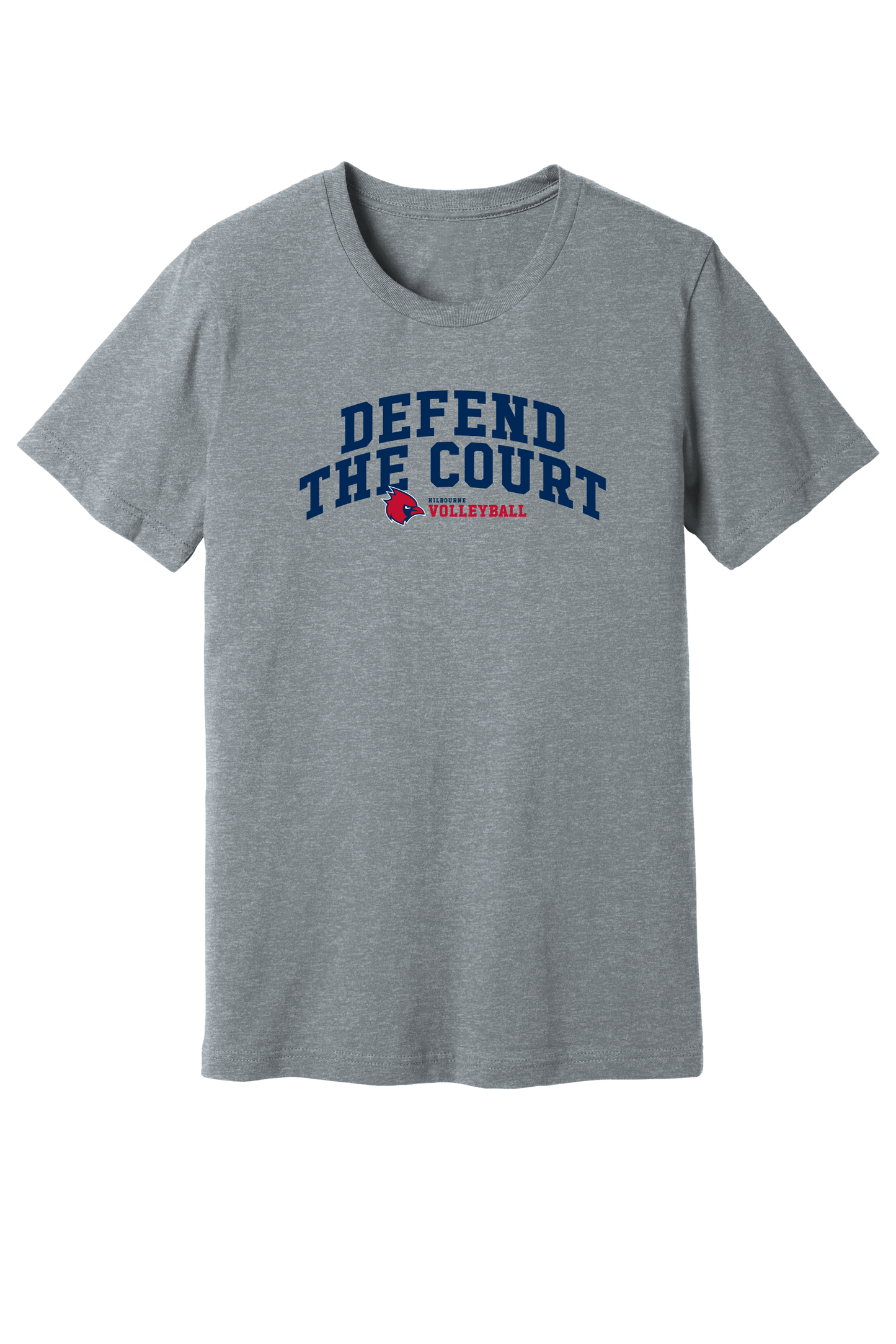 KMS Mens "Defend The Court" Volleyball Gildan Softstyle Comfort Tee