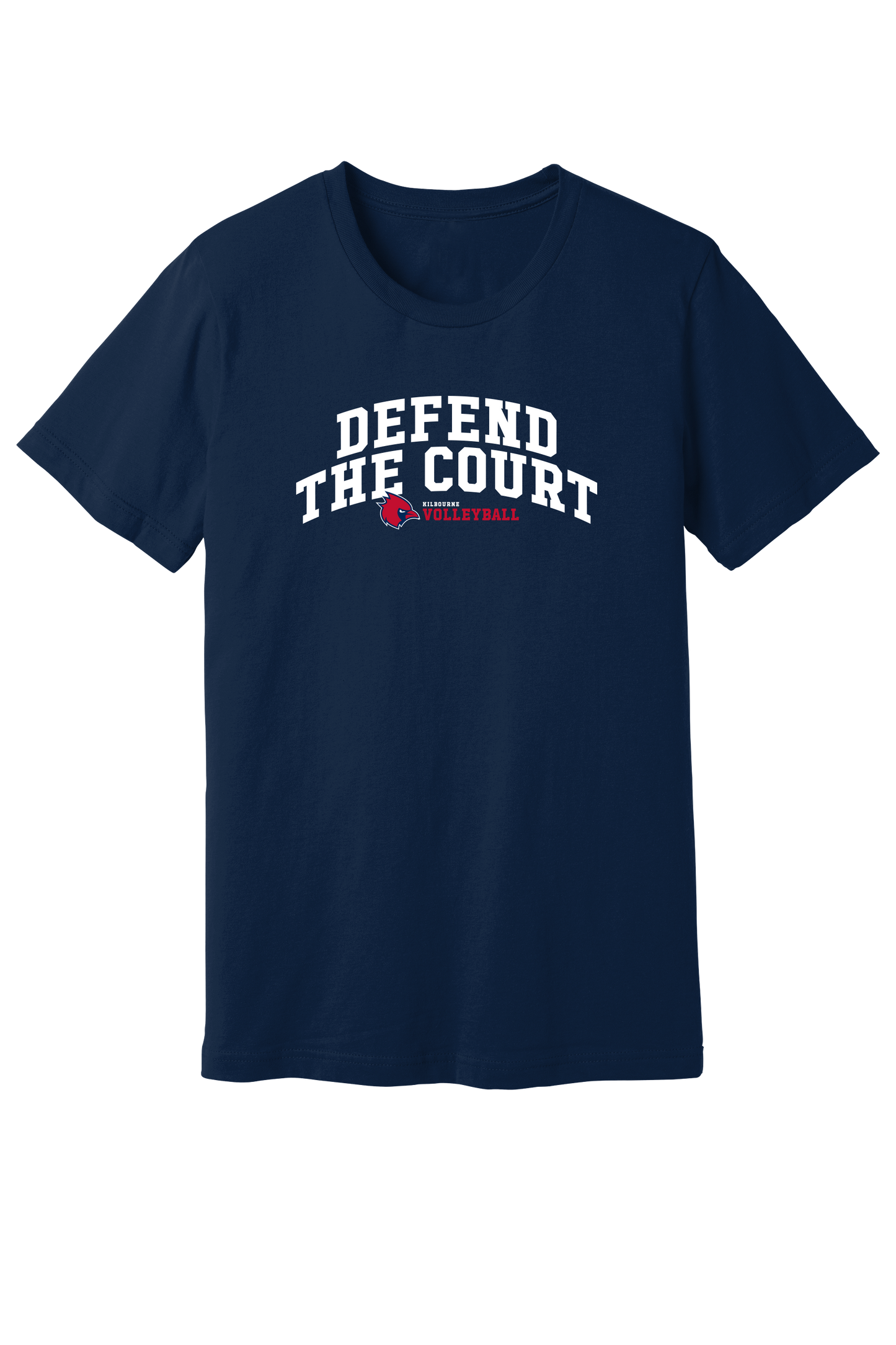 KMS Mens "Defend The Court" Volleyball Gildan Softstyle Comfort Tee