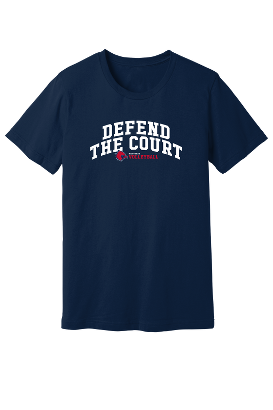 KMS Mens "Defend The Court" Volleyball Gildan Softstyle Comfort Tee