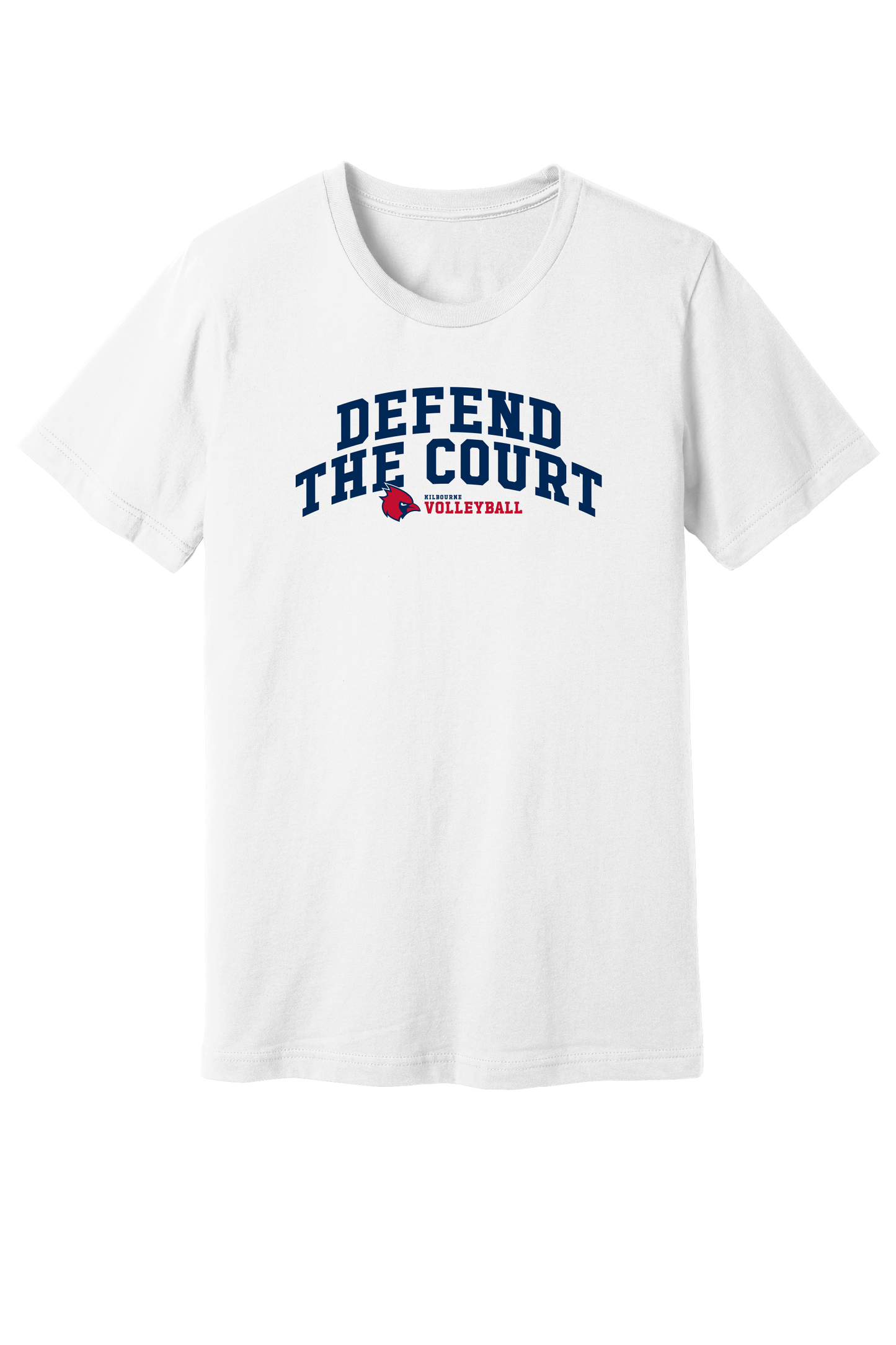 KMS Mens "Defend The Court" Volleyball Gildan Softstyle Comfort Tee