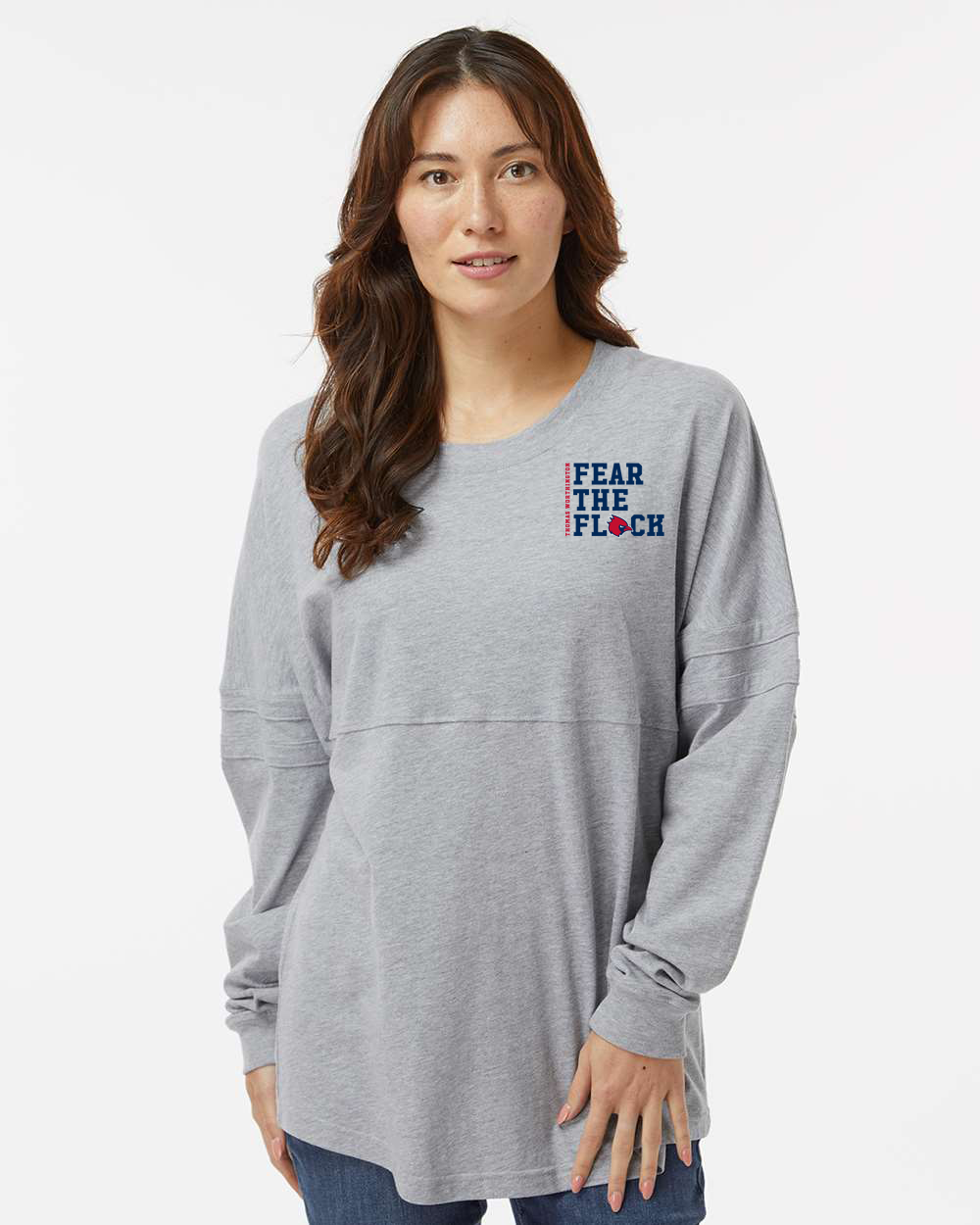 Women's Thomas Worthington "Fear the Flock" Boxercraft Drop-Shoulder Pullover