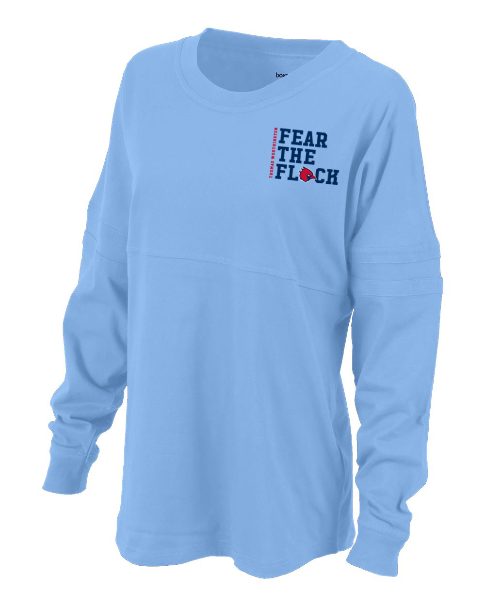 Women's Thomas Worthington "Fear the Flock" Boxercraft Drop-Shoulder Pullover