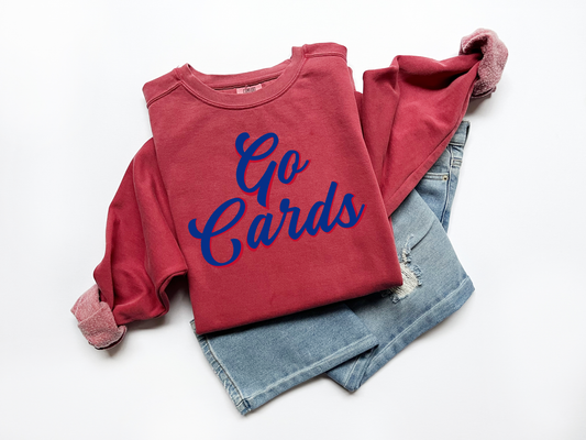 "Go Cards" Comfort Colors Unisex Vintage Sweatshirt