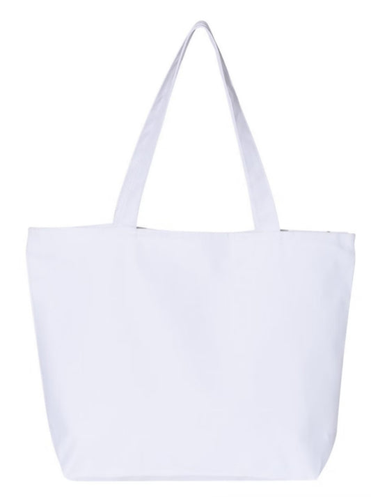 Create-Your-Own Zippered Canvas Tote