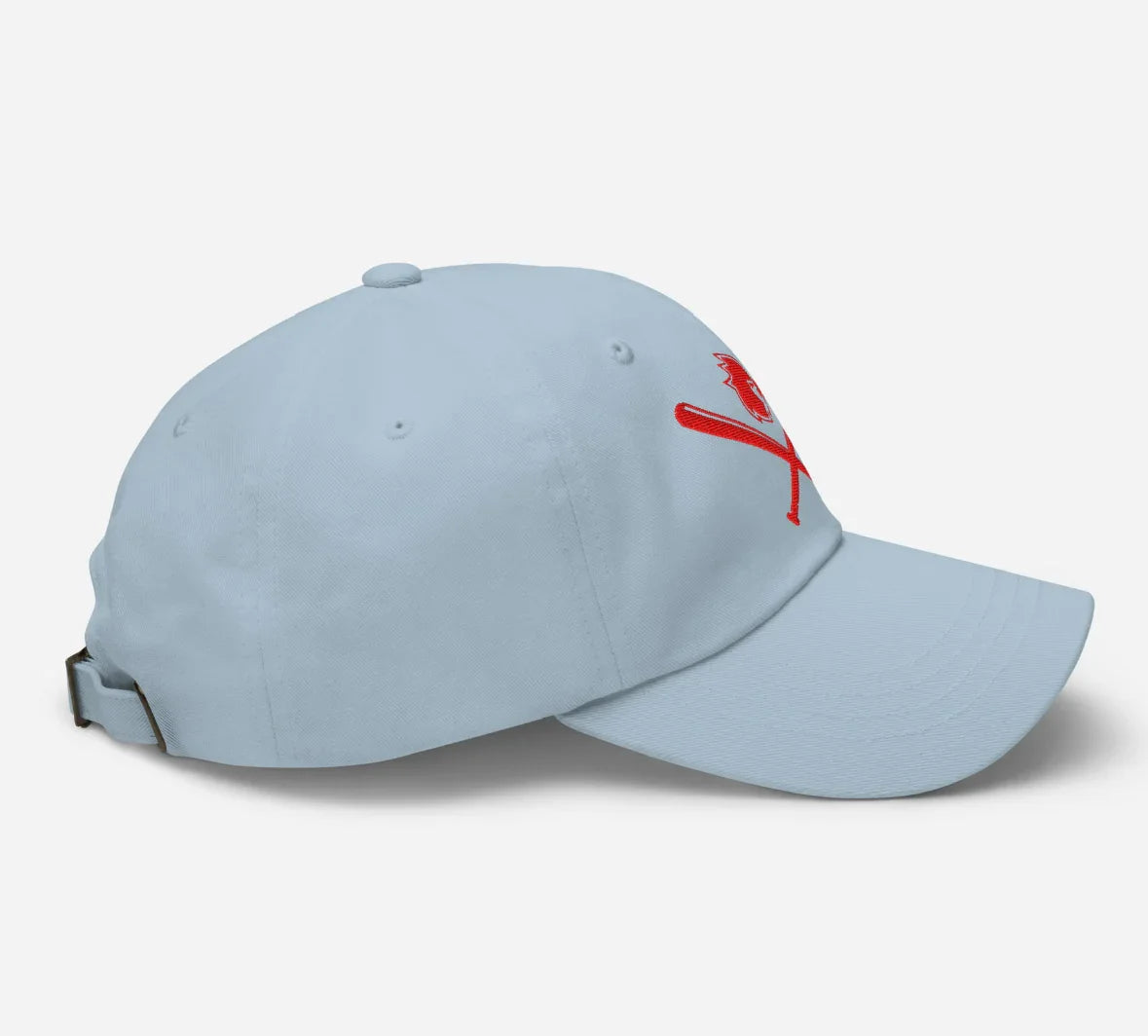Cardinal Softball / Baseball Light Blue Dad Hat