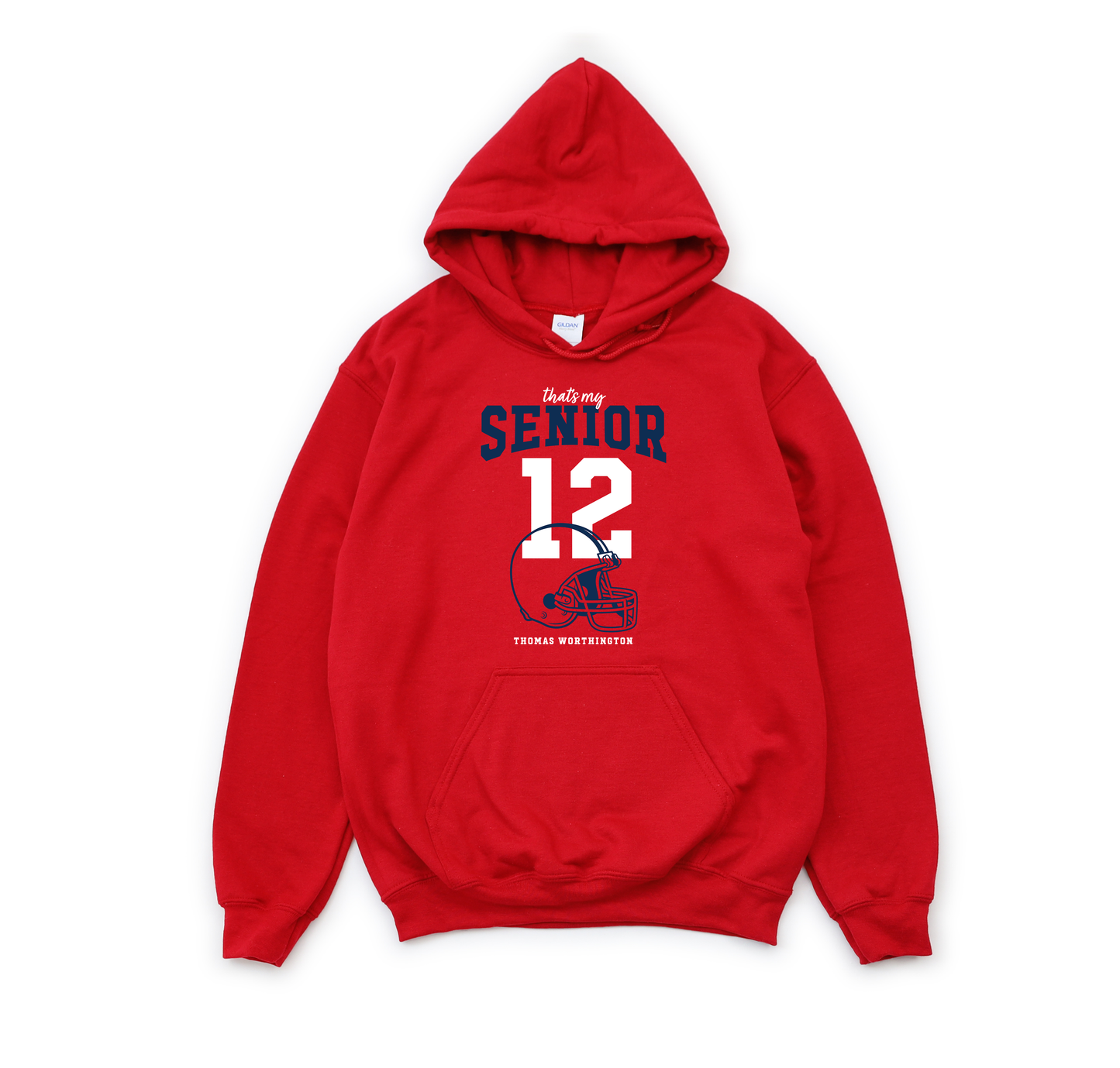 TWHS Football "That’s my Senior" PERSONALIZED Gildan Heavy Blend Unisex Hoodie Sweatshirt