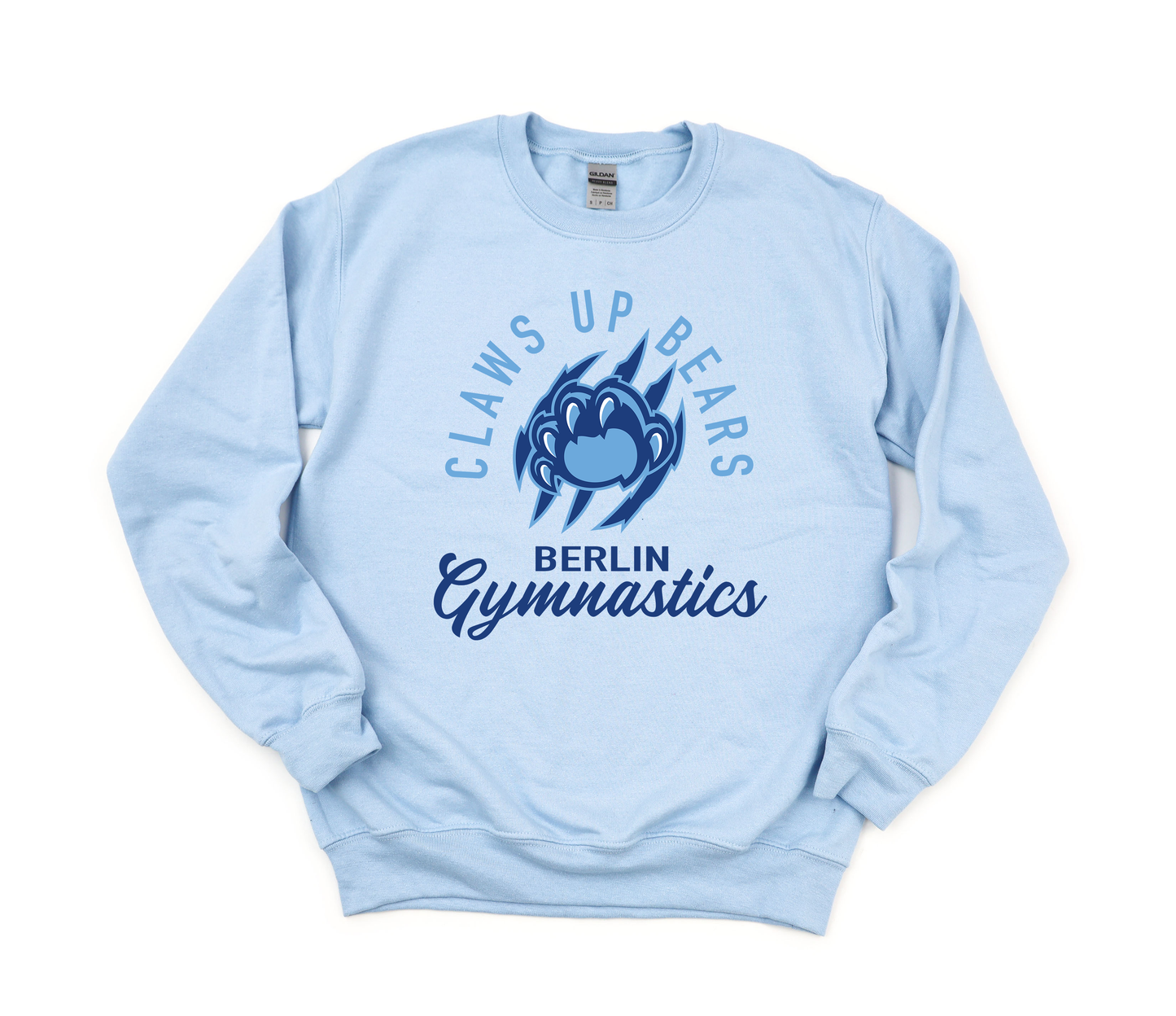 "Claws Up Bears" Berlin Gymnastics Gildan Heavy Blend Crew Sweatshirt (Youth Sizes Available)