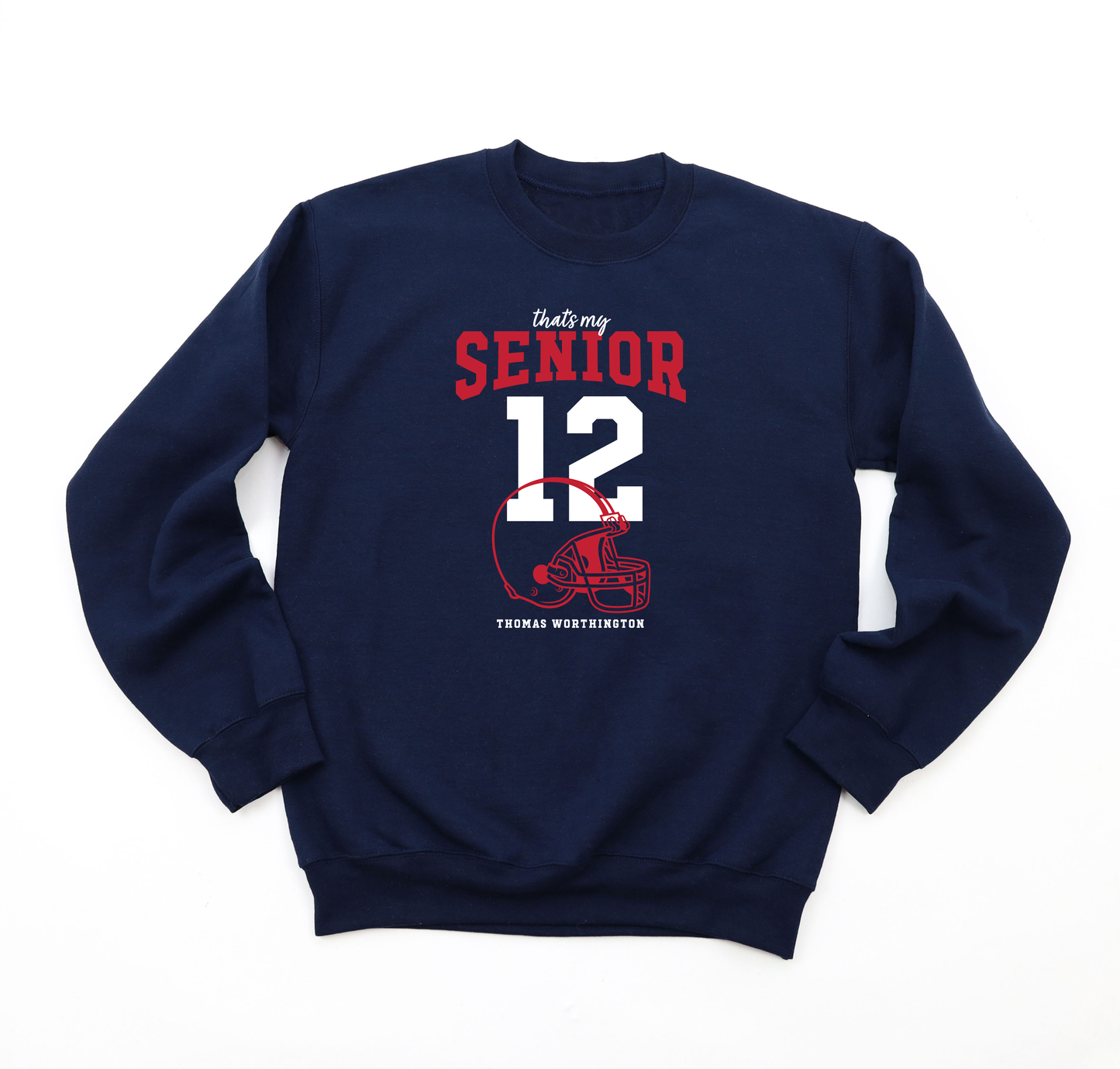 TWHS Football "That’s my Senior" PERSONALIZED Gildan Unisex Heavy Blend Crew Sweatshirt