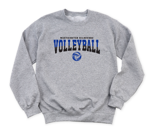 Men's "Worthington Kilbourne Volleyball" Gildan Heavy Blend Crew Sweatshirt