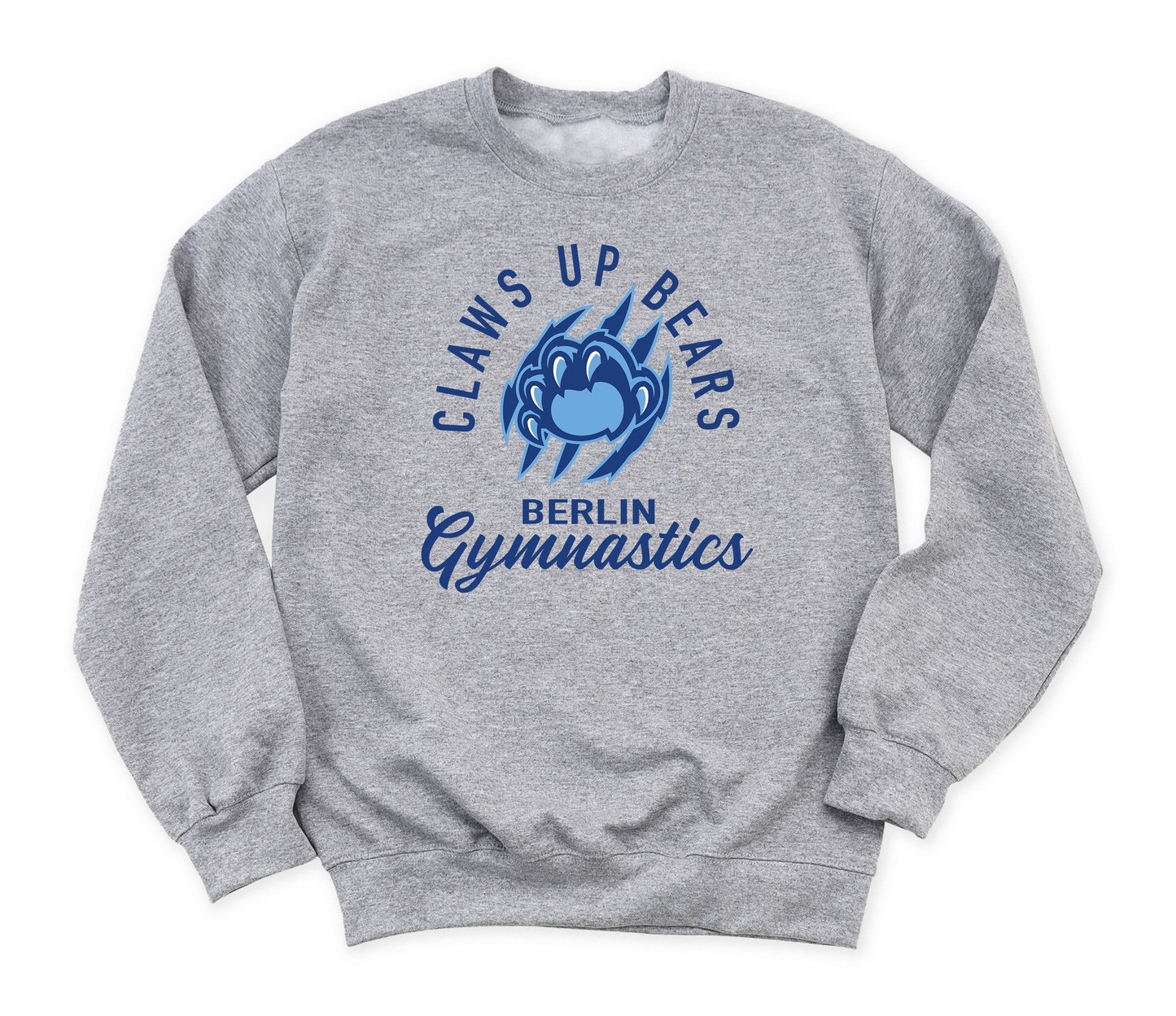 "Claws Up Bears" Berlin Gymnastics Gildan Heavy Blend Crew Sweatshirt (Youth Sizes Available)