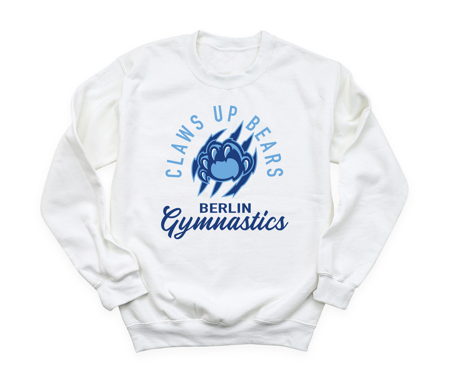 "Claws Up Bears" Berlin Gymnastics Gildan Heavy Blend Crew Sweatshirt (Youth Sizes Available)