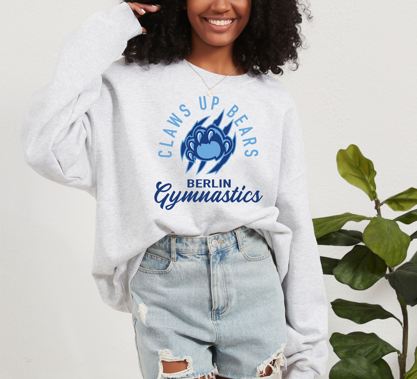 "Claws Up Bears" Berlin Gymnastics Gildan Heavy Blend Crew Sweatshirt (Youth Sizes Available)