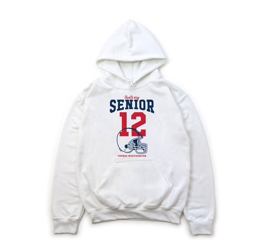 TWHS Football "That’s my Senior" PERSONALIZED Gildan Heavy Blend Unisex Hoodie Sweatshirt