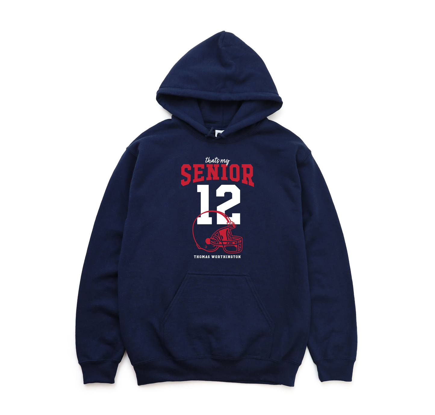 TWHS Football "That’s my Senior" PERSONALIZED Gildan Heavy Blend Unisex Hoodie Sweatshirt