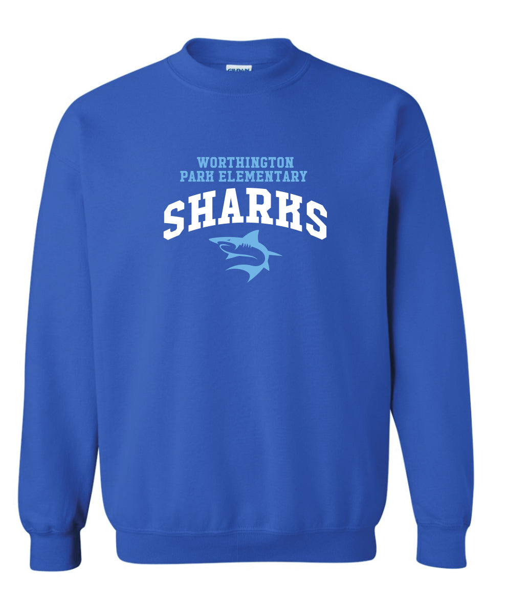 PREORDER: Worthington Park Elementary Sharks Heavy Blend Crew Sweatshirt