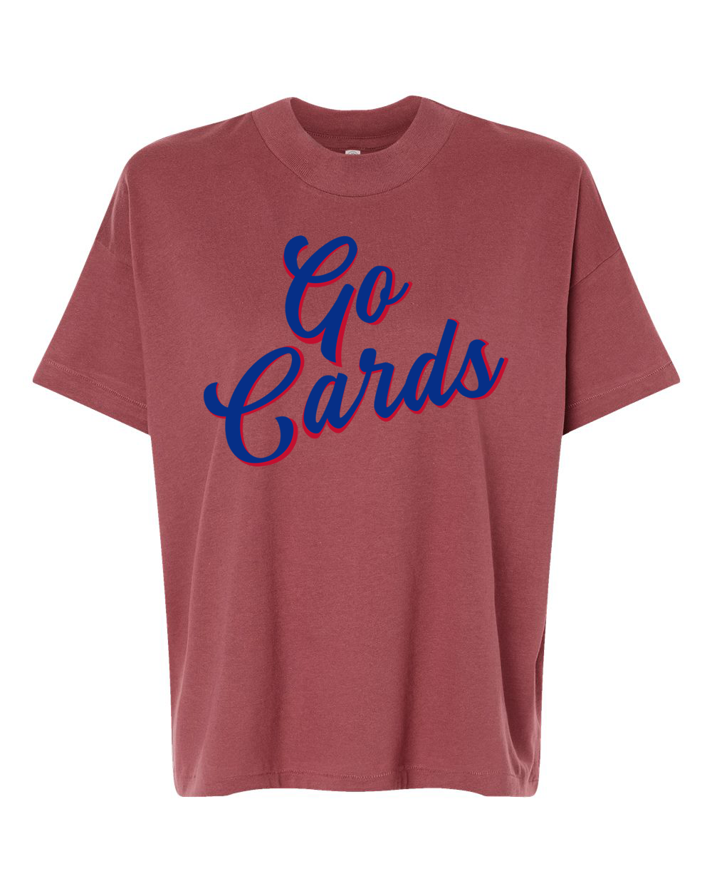 "Go Cards" Hi-Lo Women's Relaxed Tee