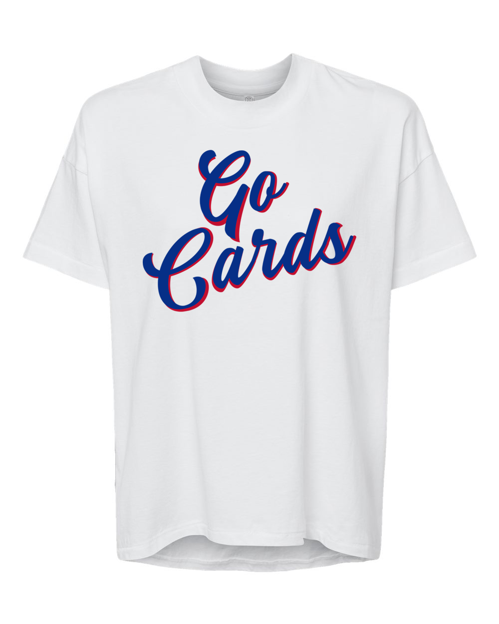 "Go Cards" Hi-Lo Women's Relaxed Tee