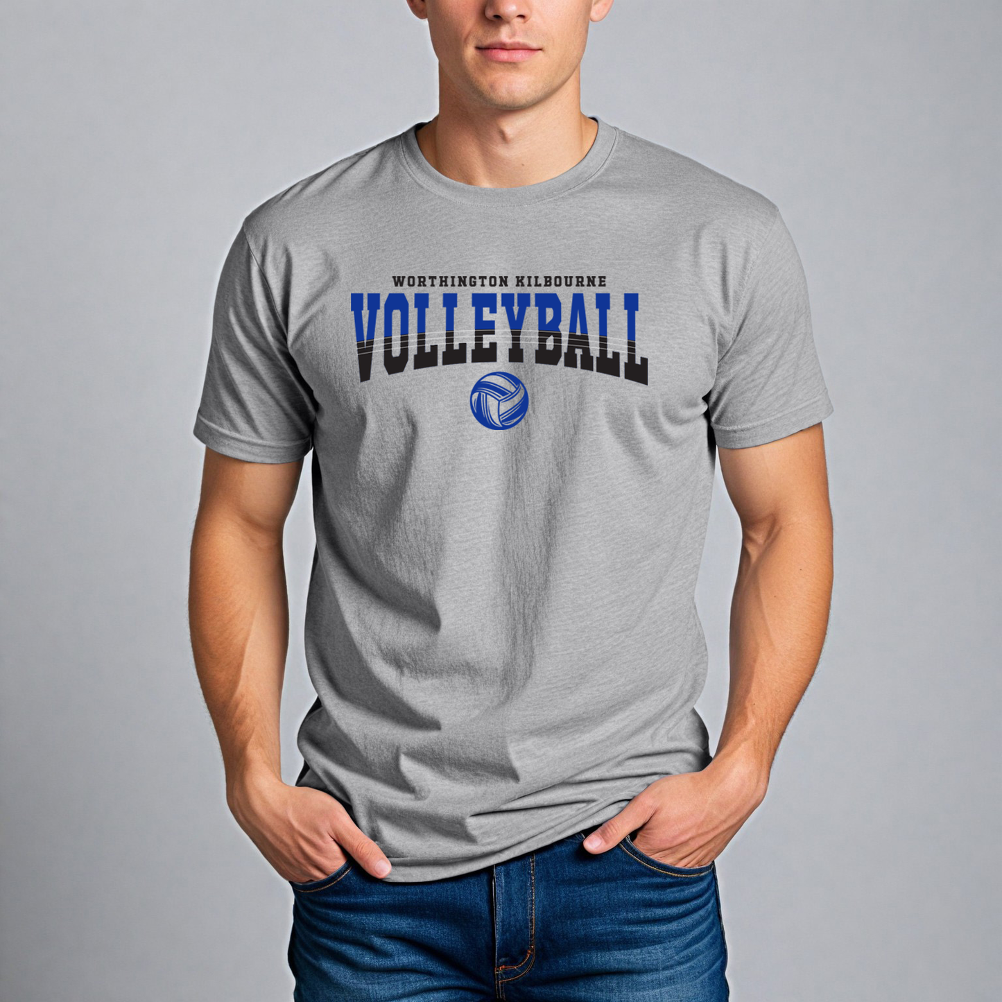 Men's "Worthington Kilbourne Volleyball" Gildan Softstyle Tee