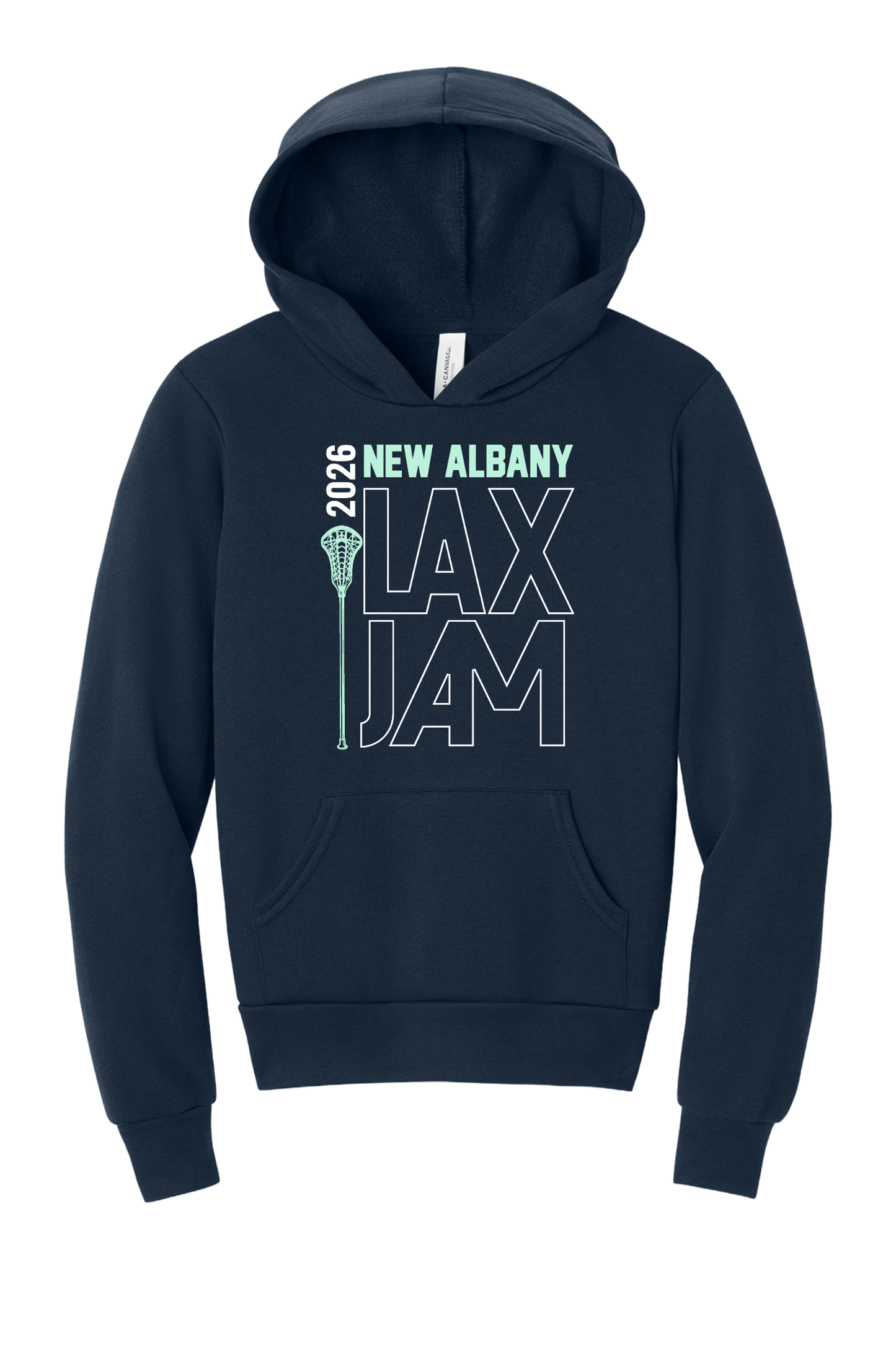 "New Albany Lax Jam 2026" Super Soft Navy Hoodie (Youth & Adult Sizes)