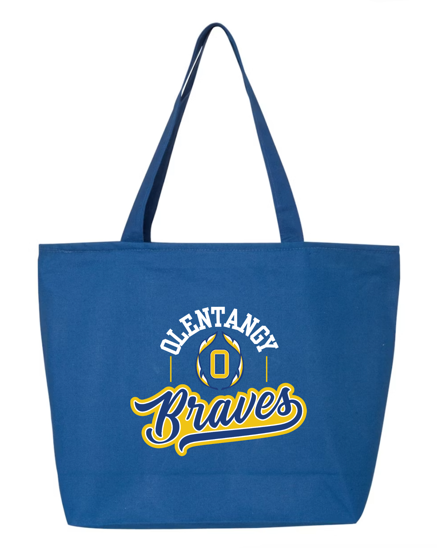 “Olentangy Braves" Zippered Canvas Tote