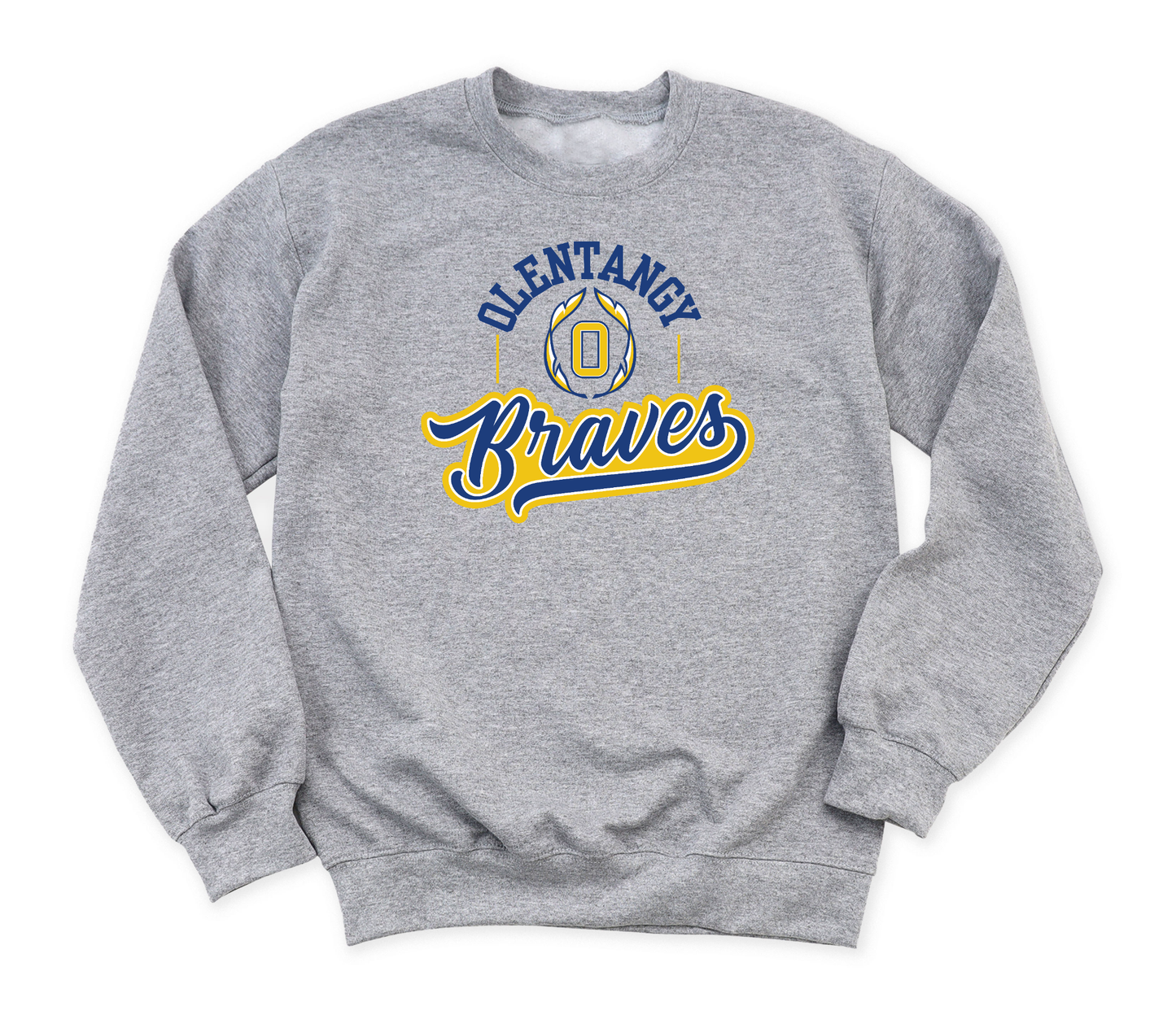 "Olentangy Braves" Gildan Heavy Blend Crew Sweatshirt