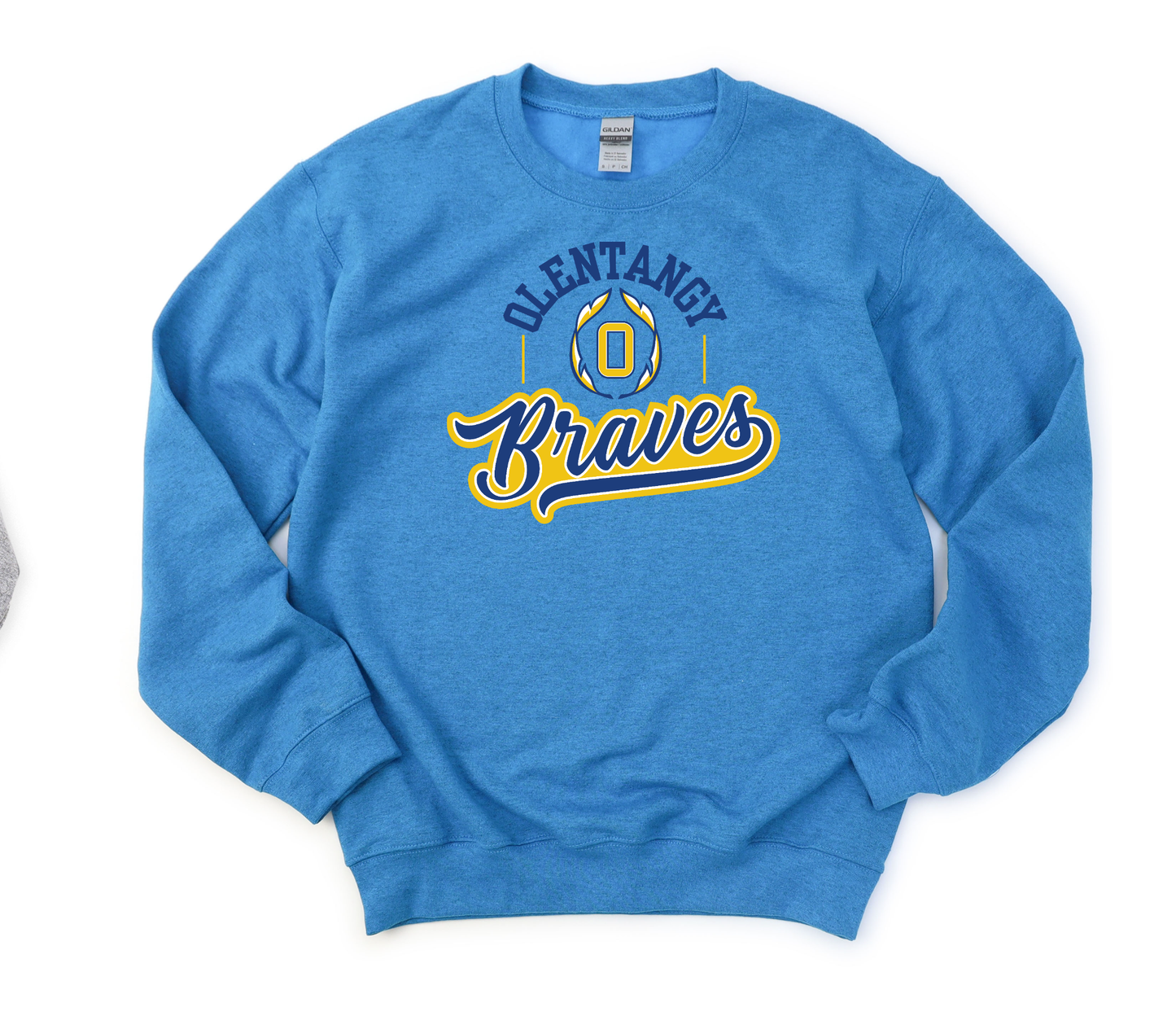 "Olentangy Braves" Gildan Heavy Blend Crew Sweatshirt