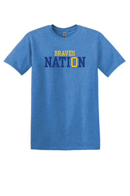 “Braves Nation” Gildan Youth Unisex Softstyle Tee