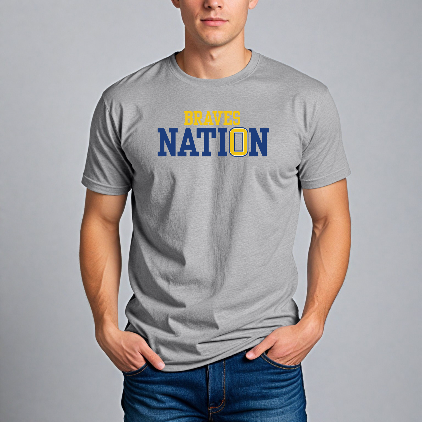 "Braves Nation" Gildan Softstyle Tee