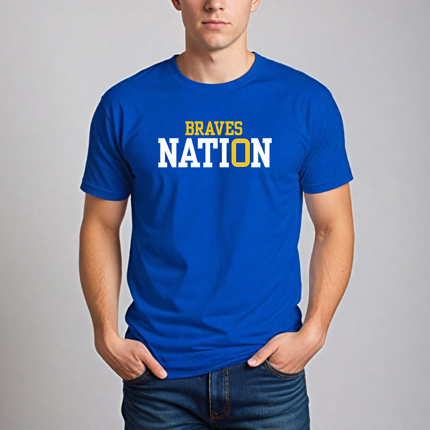 "Braves Nation" Gildan Softstyle Tee