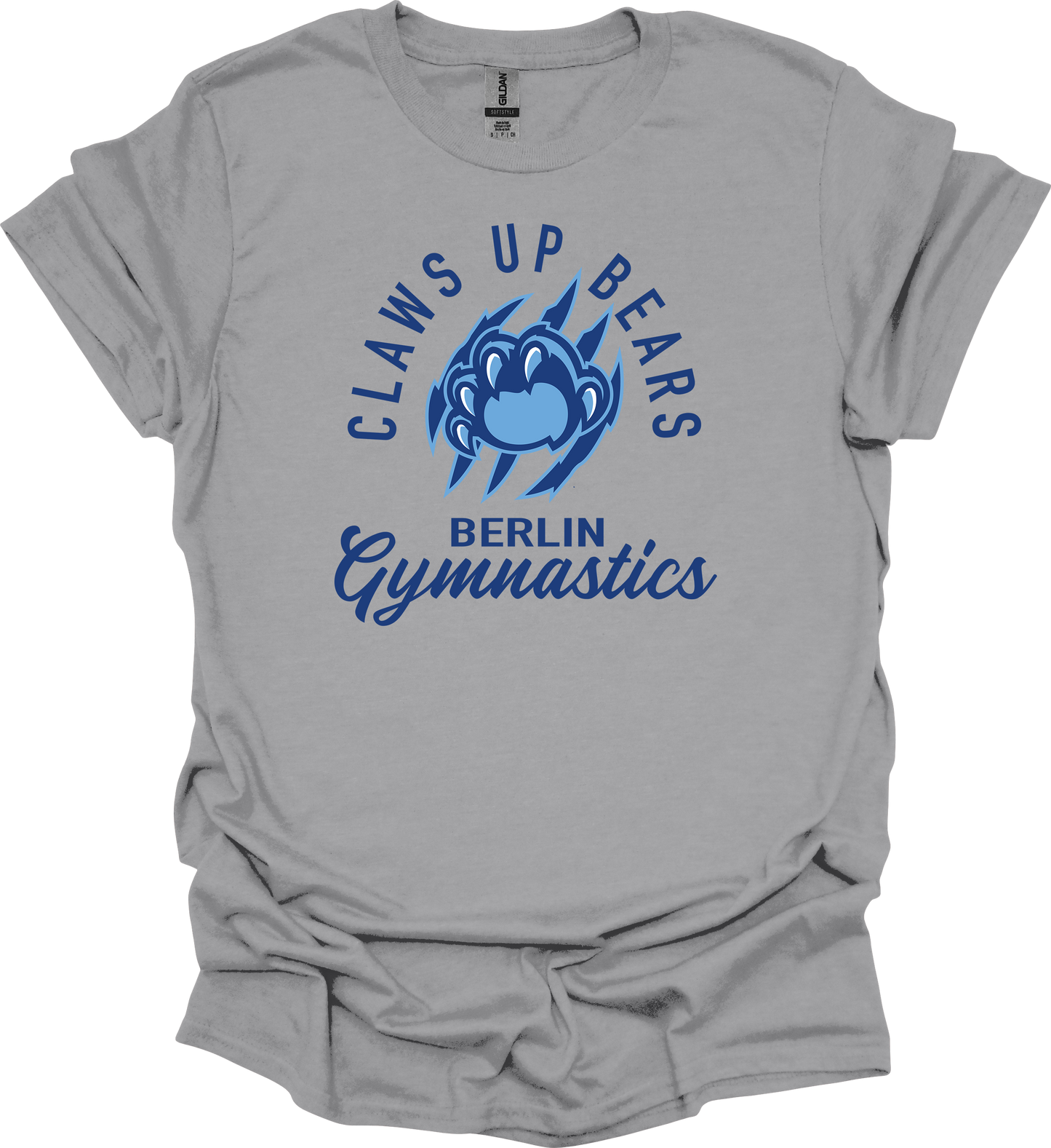 "Claws Up Bears" Berlin Gymnastics Gildan Unisex Softstyle Tee (Available in Youth Sizes)