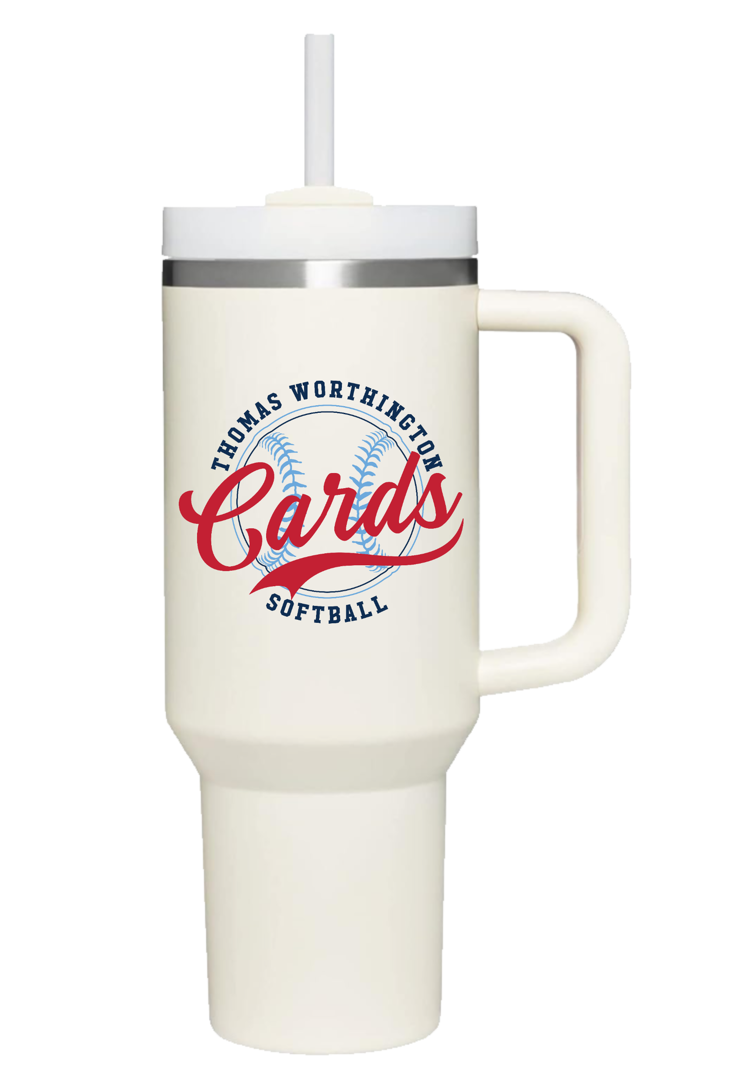 "Thomas Worthington Cards Softball" 40oz Insulated Tumbler