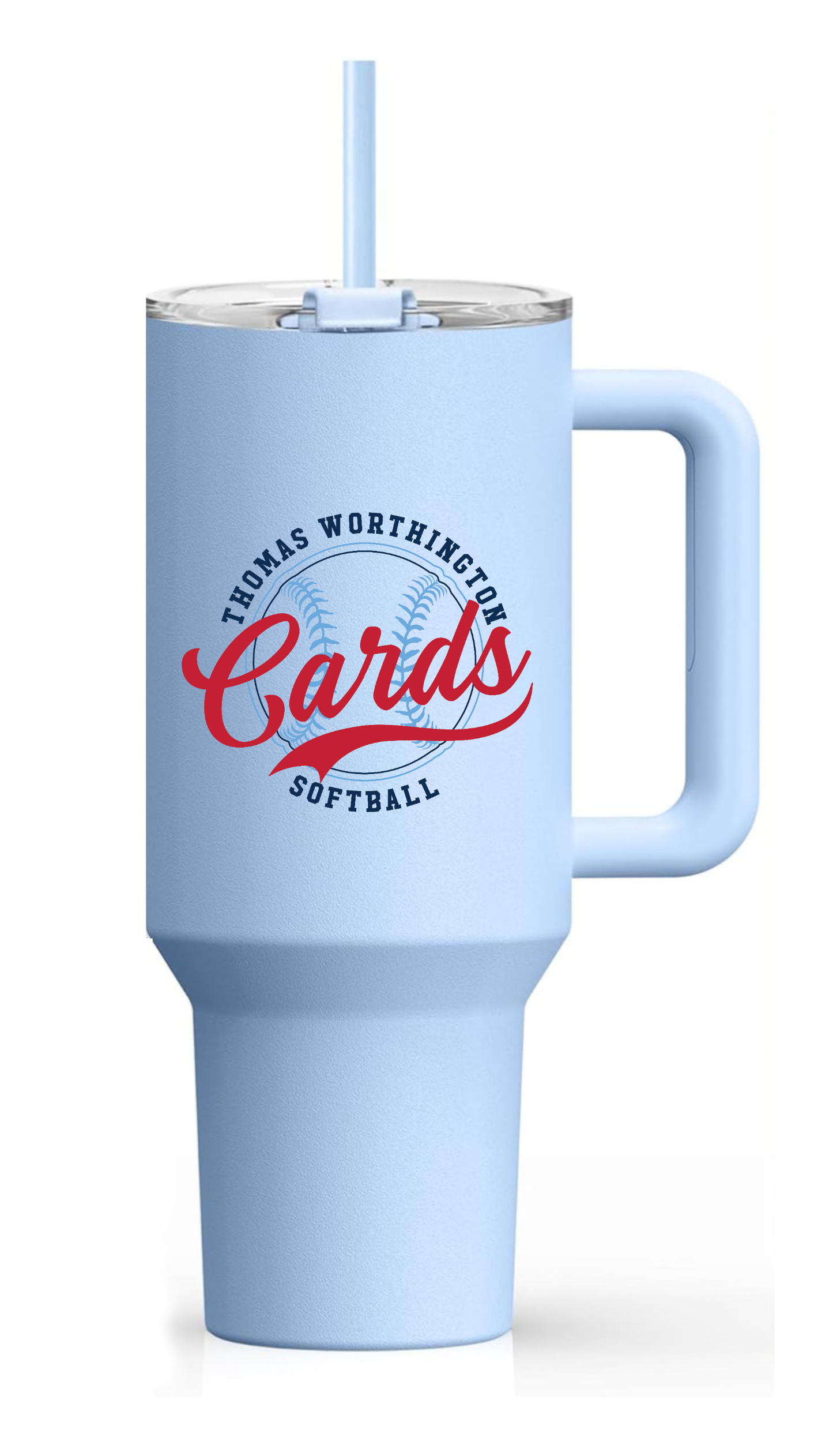 "Thomas Worthington Cards Softball" 40oz Insulated Tumbler