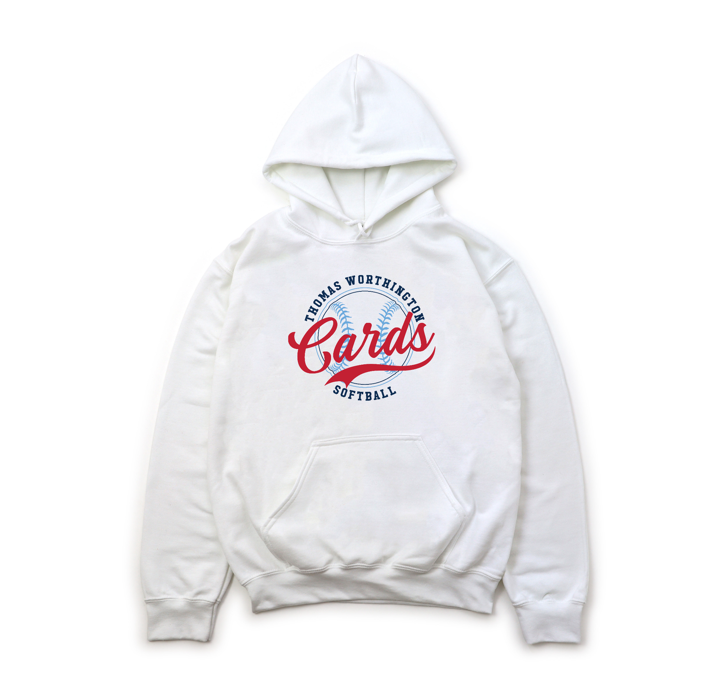 "Thomas Worthington Cards Softball" Heavy Blend Unisex Hoodie Sweatshirt