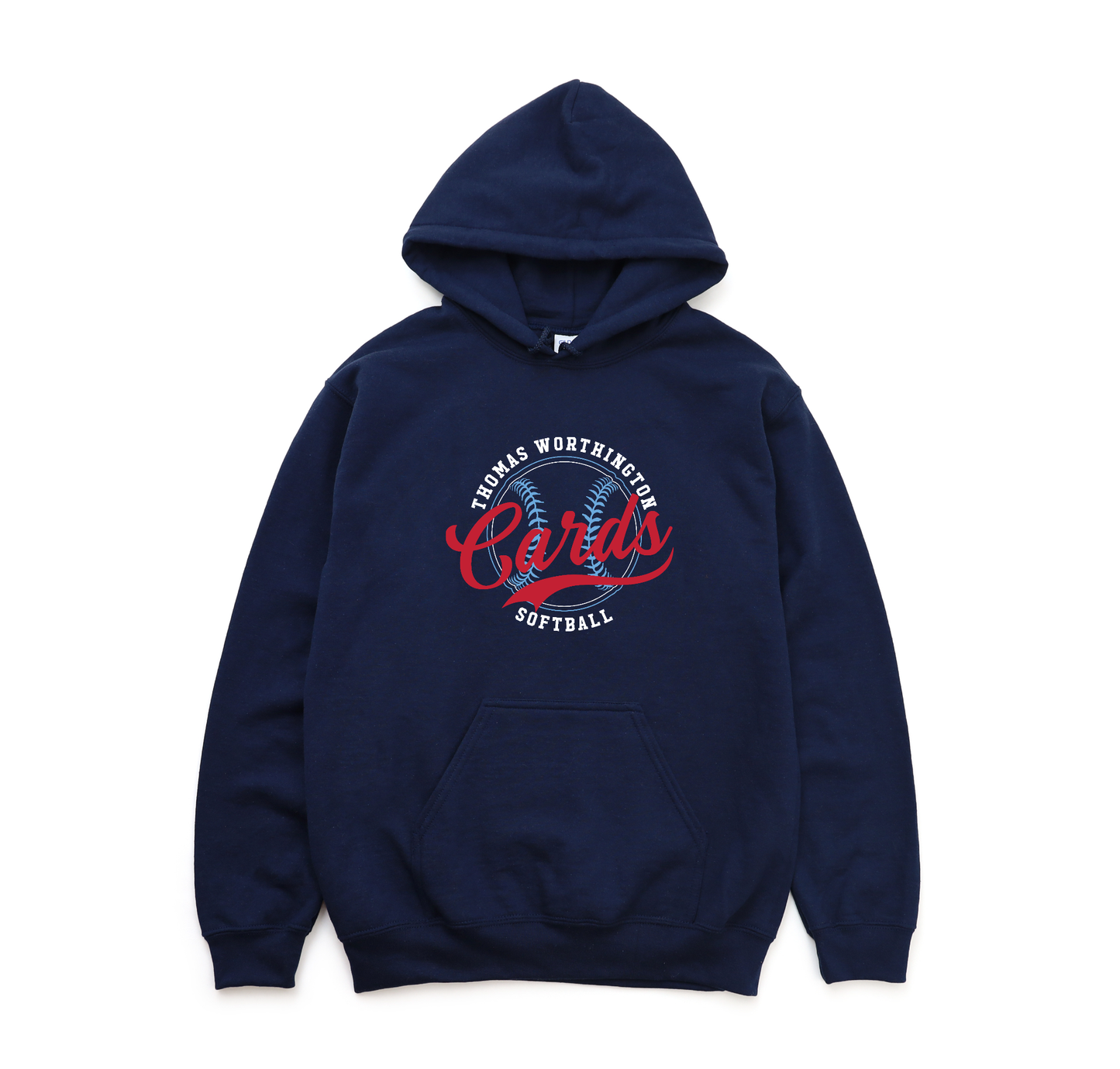 "Thomas Worthington Cards Softball" Heavy Blend Unisex Hoodie Sweatshirt