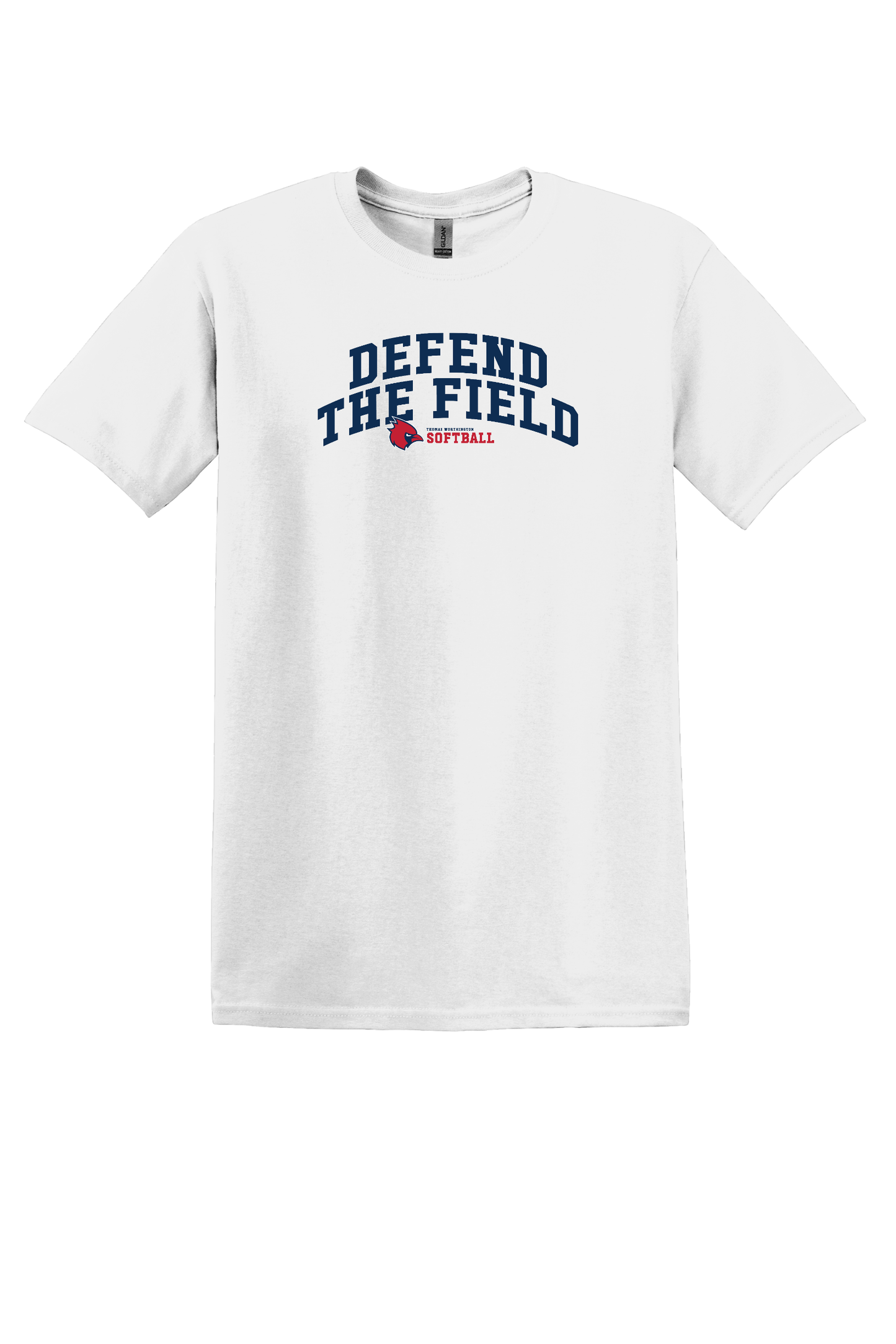 “Defend The Field: Thomas Worthington Softball " Gildan Unisex Softstyle Tee (youth sizes available)