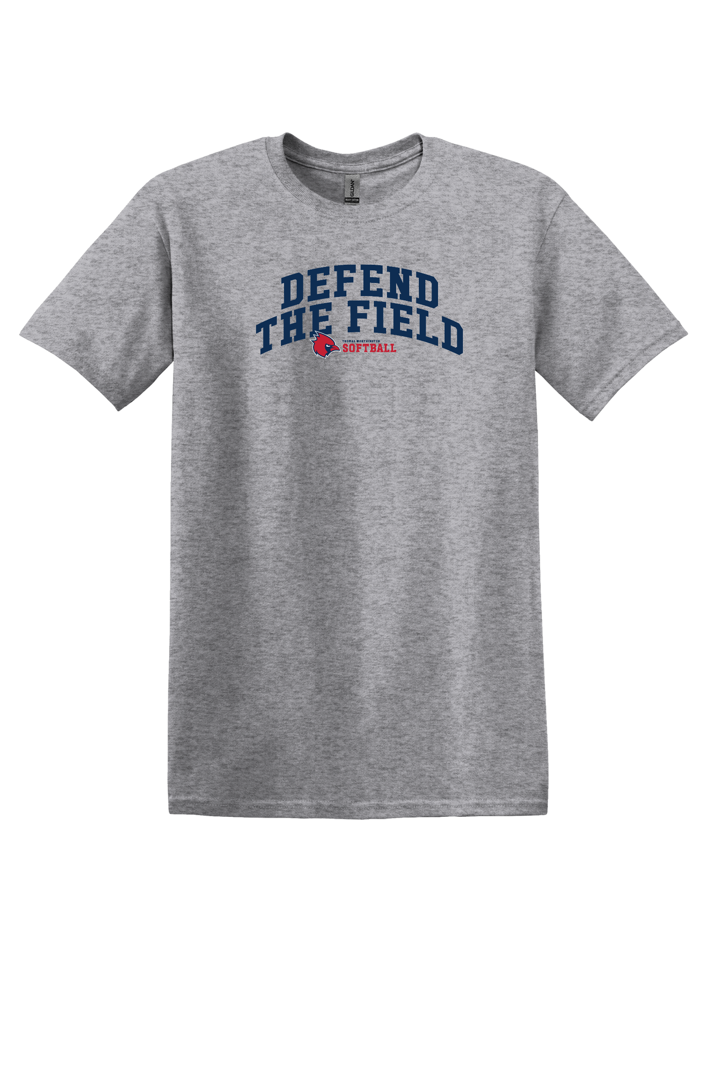 “Defend The Field: Thomas Worthington Softball " Gildan Unisex Softstyle Tee (youth sizes available)