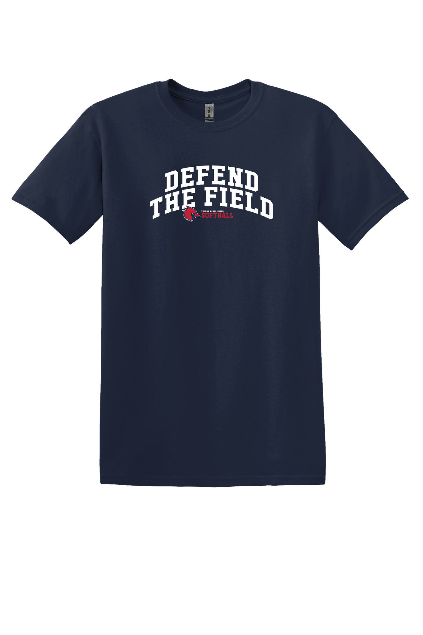 “Defend The Field: Thomas Worthington Softball " Gildan Unisex Softstyle Tee (youth sizes available)