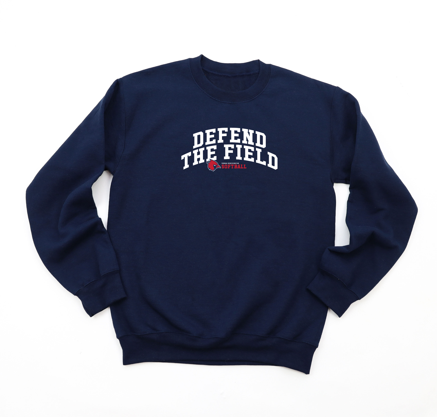 "Defend The Field: Thomas Worthington Softball” Heavy Blend Unisex Crewneck Sweatshirt (youth sizes available)