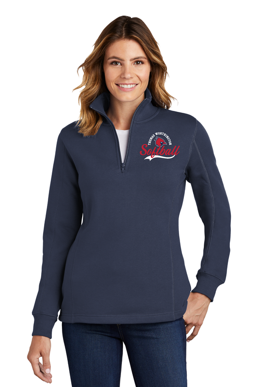 TWHS Softball Women’s 1/4 zip tech fleece