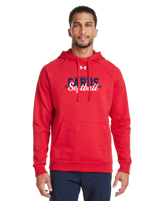 TWHS “CARDS Softball” Under Armour Men's Rival Fleece Hoodie Sweatshirt