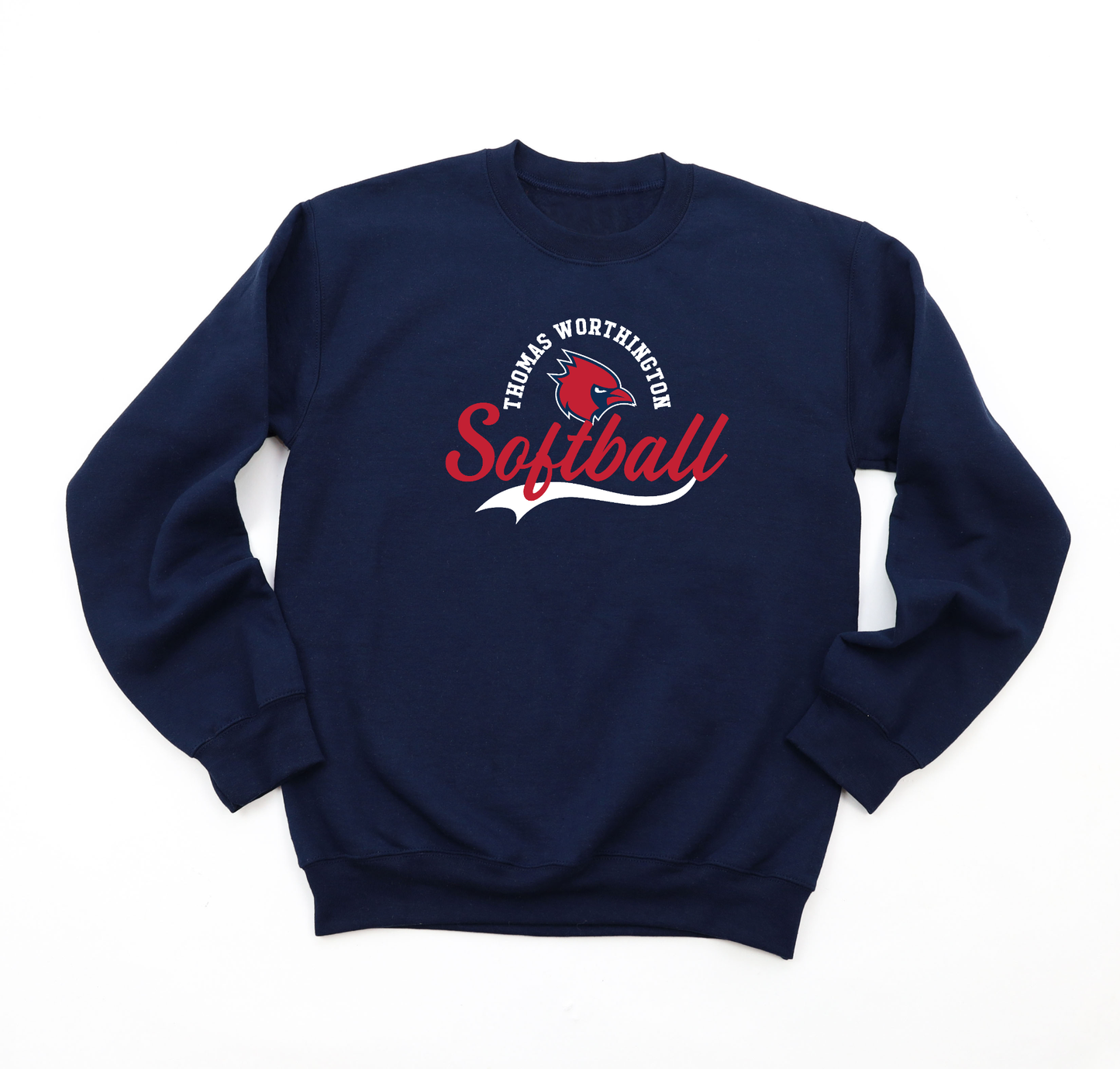 "Thomas Worthington Softball" Gildan Unisex Heavy Blend Crewneck Sweatshirt (youth sizes available)