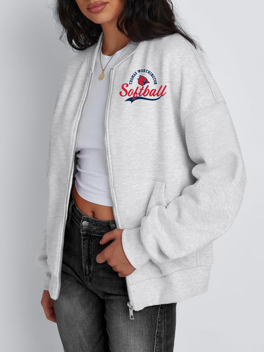 TWHS Softball Women’s Bomber Fleece Jacket
