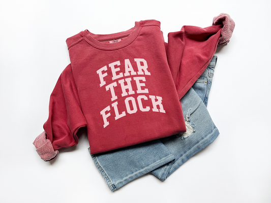 "Fear The Flock" Comfort Colors Vintage Sweatshirt