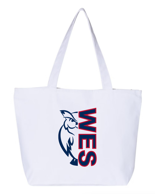 PREORDER: Worthington Estates Elementary Zippered Canvas Tote