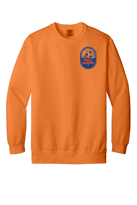 "Orange Soccer" Comfort Colors Unisex Vintage Sweatshirt