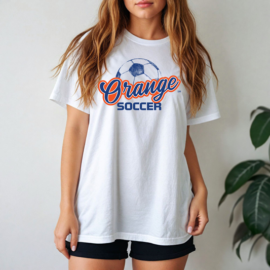 "Orange Soccer" Gildan Softstyle Comfort Tee