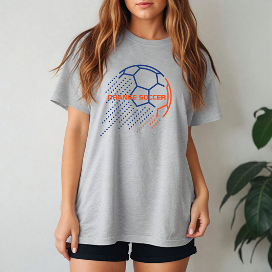 "Orange Soccer" Gildan Softstyle Comfort Tee