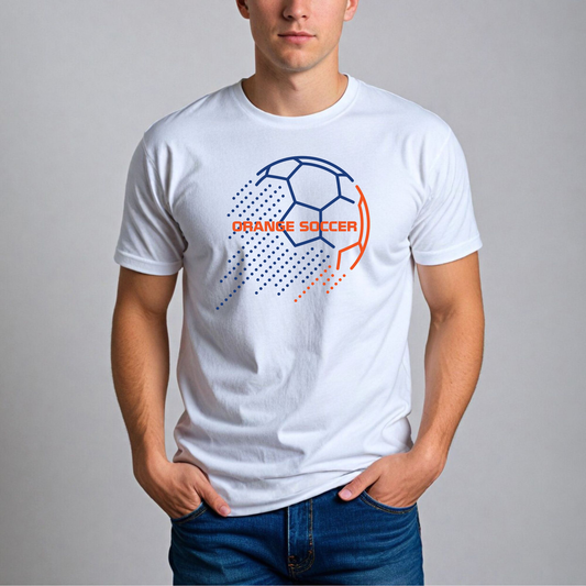 Men's "Orange Soccer" Gildan Softstyle Comfort Tee